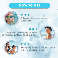 WOW Skin Science Kids Ban-The-Sun Sunscreen Cream For Combination Skin, Spf 30 Pa++ - No Parabens, Silicones, Oxide Color, Mineral Oil And Benzophenone, 100 Ml, Pack Of 1