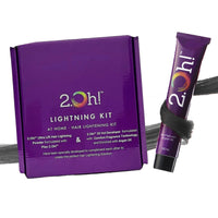 2.Oh! Italian Charcoal Grey Hair Color DIY Kit | Semi-Permanent Color + Bleach for Highlights | With Plex & Argan Oil | Lightening Kit for Women & Men