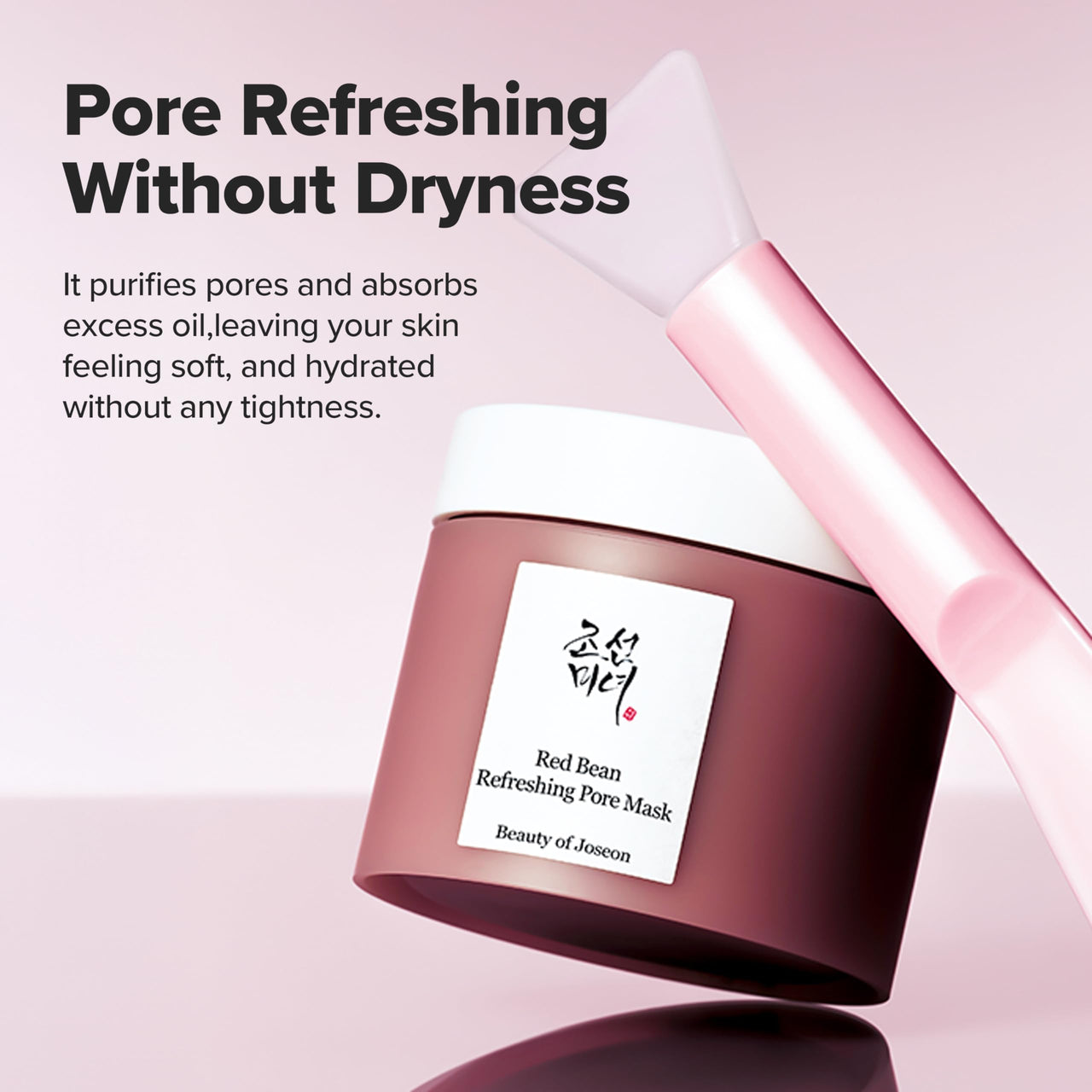 Beauty of Joseon Red Bean Pore Refreshing Mask Mud Cream Hydrating Wash Off Pack, Pore Cleansing Exfoliator, Korean Skin Care for Men and Women 140ml