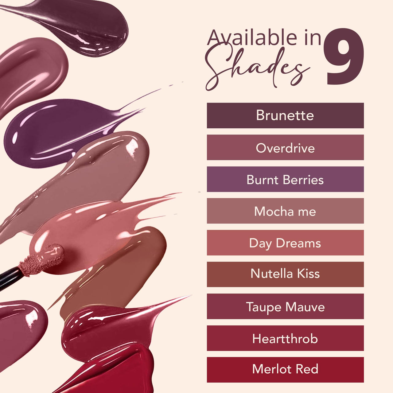 Carlton London Liquid Matte Chuffed Kiss Mocha Me Lipsticks |Enriched with Vitamin E, Avocado Oil | Matte Finish, Non-Sticky and Non-Drying | Upto 12 Hrs- 3ML (Mocha me)
