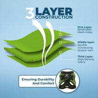 Voyager Step-in Air Dog Harness - All Weather Mesh Step in Vest Harness for Small and Medium Dogs by Best Pet Supplies - Lime Green (2-Tone), S Harness (Lime Green 2-Tone) S (Chest: 14.5 - 16