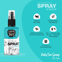 Wagging Tails 2 in 1 combo for pets|Paw Spray 100ml + Paw Butter 50Gm| Paw Spray for Dirty & Muddy Paws | Paw Butter for Heal & Repair Cracked Paws |Natural Grooming Combo for Dogs, Cats & Puppies Paw