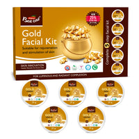 BEE ONE GOLD FACIAL KIT 125 GMS All Skin Types Skin For Women Prevents from Anti Aging Glowing Skin