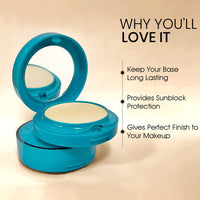 Beauty Berry 2 in 1 Oil Compact Powder | Matte Finish, High Coverage, Lightweight & Silky Smooth Texture | Long Lasting Compact Powder for Women (04, 22.5g)