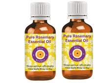 Deve Herbes Rosemary Essential Oil (Rosmarinus officinalis) for Healthy Hair Pure | Non-Sticky | Non-greasy | Lightweight | Men & Women | All Skin Types | Steam Distilled 100ml X 2