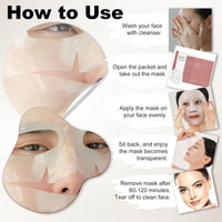 Bio Collagen Face Mask Overnight, Bio Collagen Face Mask, Bio Collagen Mask, Hydrating Overnight Hydrogel Mask, Pore Minimizing, Elasticity (1 count (pack of 1), Unscented)