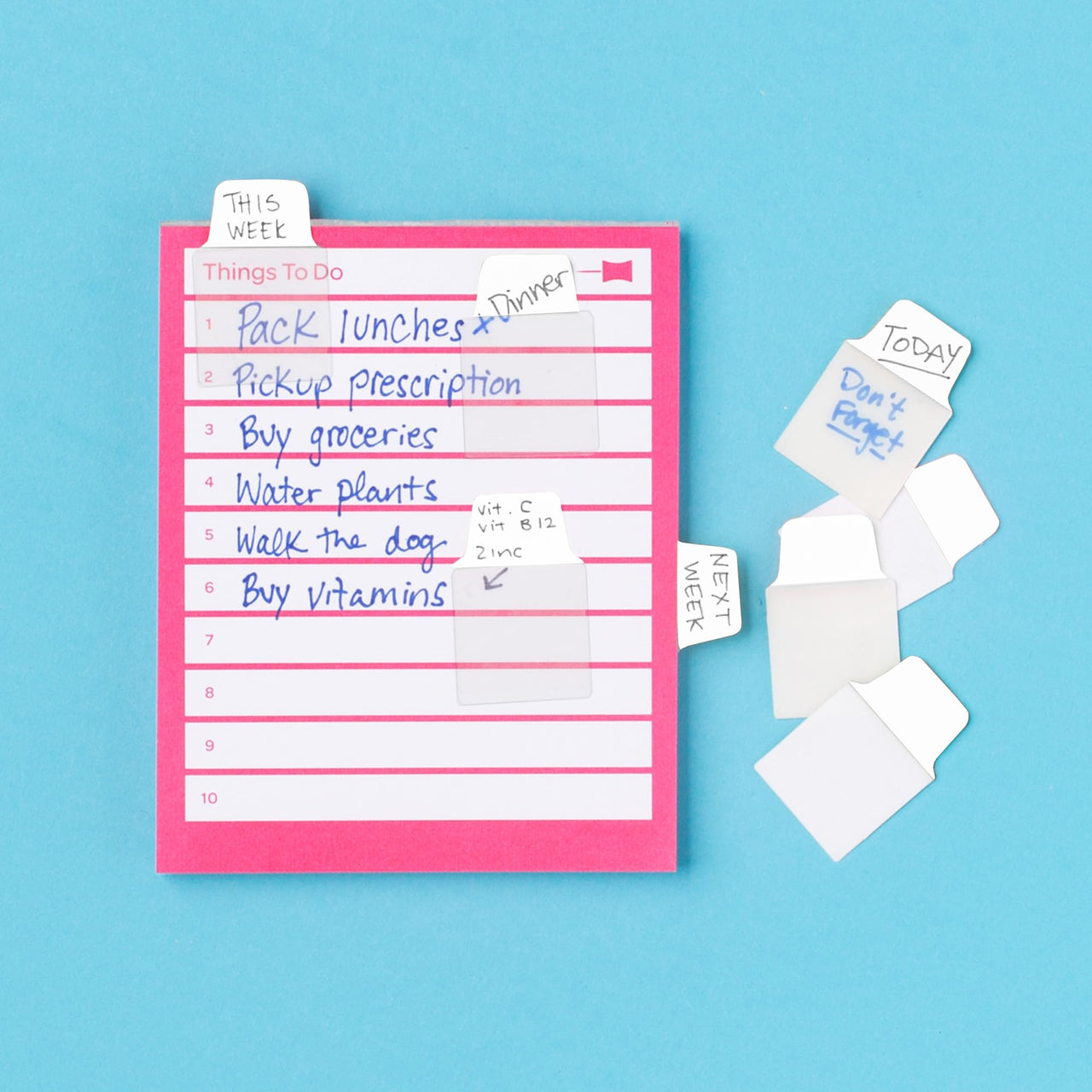 Avery Mini Ultra Tabs, 1" x 1.5", 2-Side Writable, White, 40 Repositionable Tabs (74788) 1 x 1.5