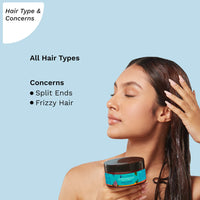 Pilgrim Korean Argan Oil Hair Mask For Dry & Frizzy Hair With White Lotus And Camellia | Hair Mask For Smoothening Hair, Deep Conditioning And Hair Fall Control | For Men & Women | 200Ml, 1 Count