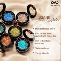 Charmacy Milano Insane Shifters Eyeshadow (Shade 503) - 1.8 g, Multi-Chrome, Smooth Texture, Highly Pigmented, Metallic, Shimmer Effect, One Swipe Coverage, Glam Eyes