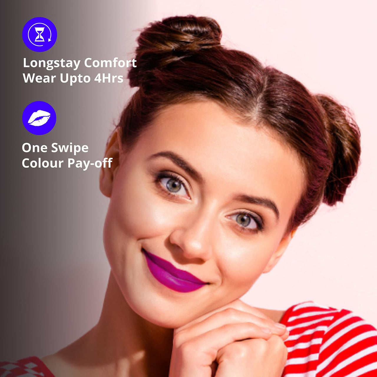 Blue Heaven Get Matte Lipstick | Soft Matte Finish and Lightweight Formula | Intense Pigment | Long-Lasting Lipsticks For Women | 502 | 4GM