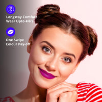 Blue Heaven Get Matte Lipstick | Soft Matte Finish and Lightweight Formula | Intense Pigment | Long-Lasting Lipsticks For Women | 502 | 4GM