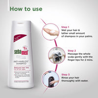 Sebamed Anti Hairloss Shampoo 200Ml | Ph 5.5 | Reduces Hairloss | Caffeine & Gingko Biloba | All Hair Types | Pack of 3