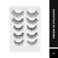 Swiss Beauty Cruelty-Free 3D Eyelashes - Pack of 10 False Eyelashes | Volumising Eye Lashes | Lengthening Eye Lashes | Lightweight Eyelashes | Shade - Black, Set of 5