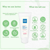 Mee Mee Diaper Rash Cream with Aloe Vera 100 g | Natural Cream For Newborns & Babies | Natural Solution for Treating and Preventing Diaper Rash | Soothing Relief (Single Pack)
