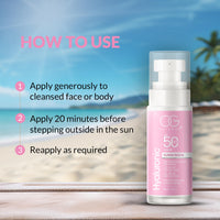 OG BEAUTY SCIENCE SPF 50 PA+++ Sunscreen | 0.5% Hyaluronic Acid & 0.2% Ceramide | Broad Spectrum UV Protection | Hydrating & Lightweight | Dermatologically Tested | 50ml