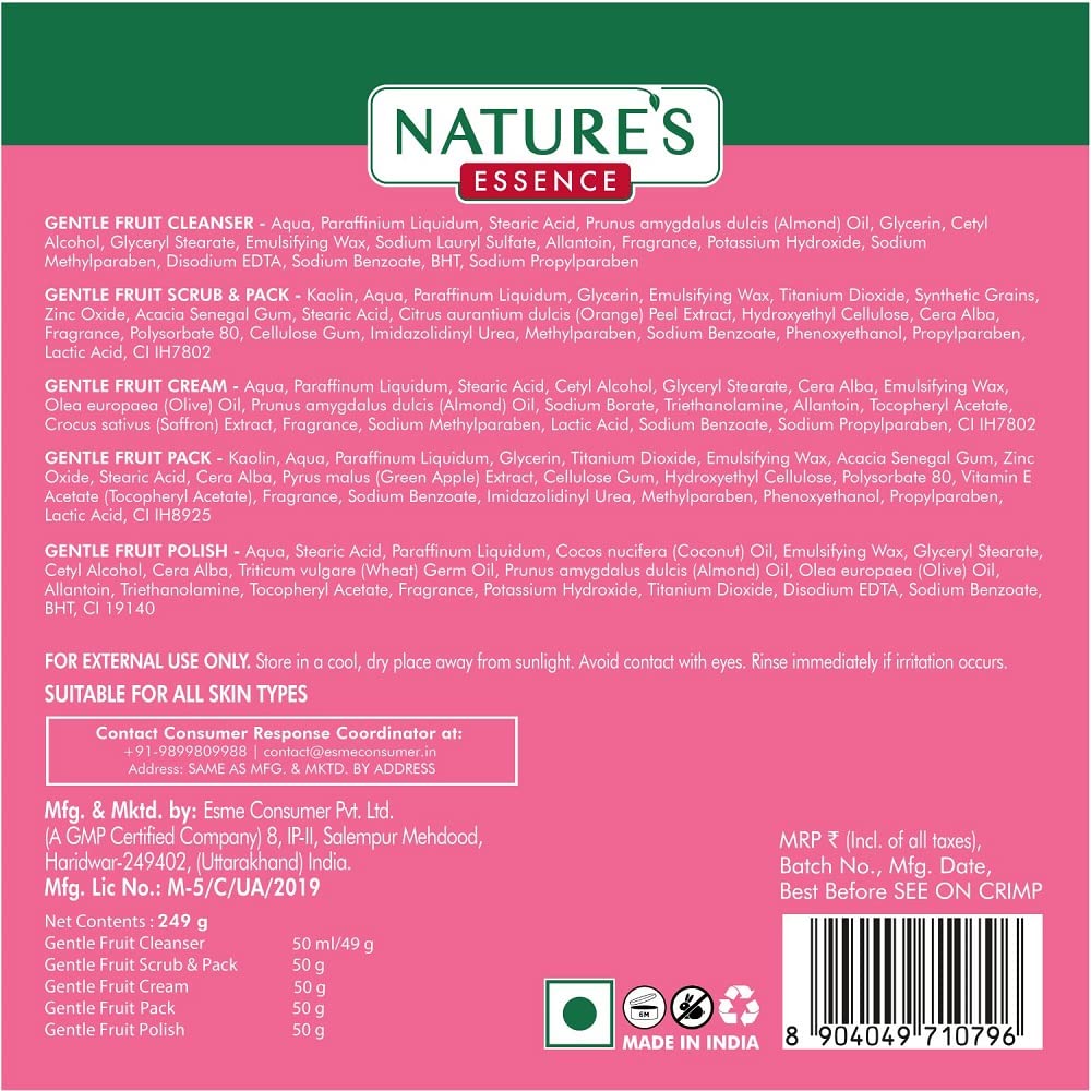NATURES ESSENCE Advanced Gentle Fruit Facial Kit, 249 Gm.