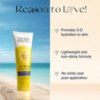 Nourish Mantra Ray Rescue Sunscreen/Sunscreen SPF 50/ With Hyaluronic Acid, Aquaxyl, Aloe Vera Extracts & Ashwagandha Extracts/No White Cast/For Both Men & Women / 60 ml (Pack of 1))