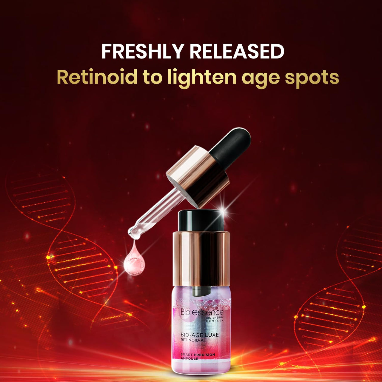 Bioessence Bio-Vlift Face Firming & Tightening cream, anti ageing face moisturizer 45g & Bio-Age Luxe RetinoidA Ampoule serum pack of 2, Retinol++ hydrating actives,20g