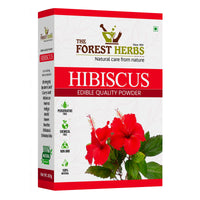 The Forest Herbs Natural Care From Nature Pure Hibiscus Flower Powder 200g (Pack Of 1) | Ideal for Hair pack, Face pack, Eating, and Hibiscus tea | Gudhal Ka Phool Powder | 100% Pure and Natural, No Preservatives