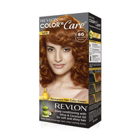Revlon Color N Care Permanent Hair Color Cream, Light Golden Brown 6G, 40g + Revlon Revlon Outrageous Color Protection Hair Shampoo - 190 Ml, 190 ml