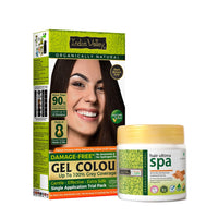 INDUS VALLEY Hair Color Trial Pack | Dark Brown With Hair Ultima Spa (175 ml)