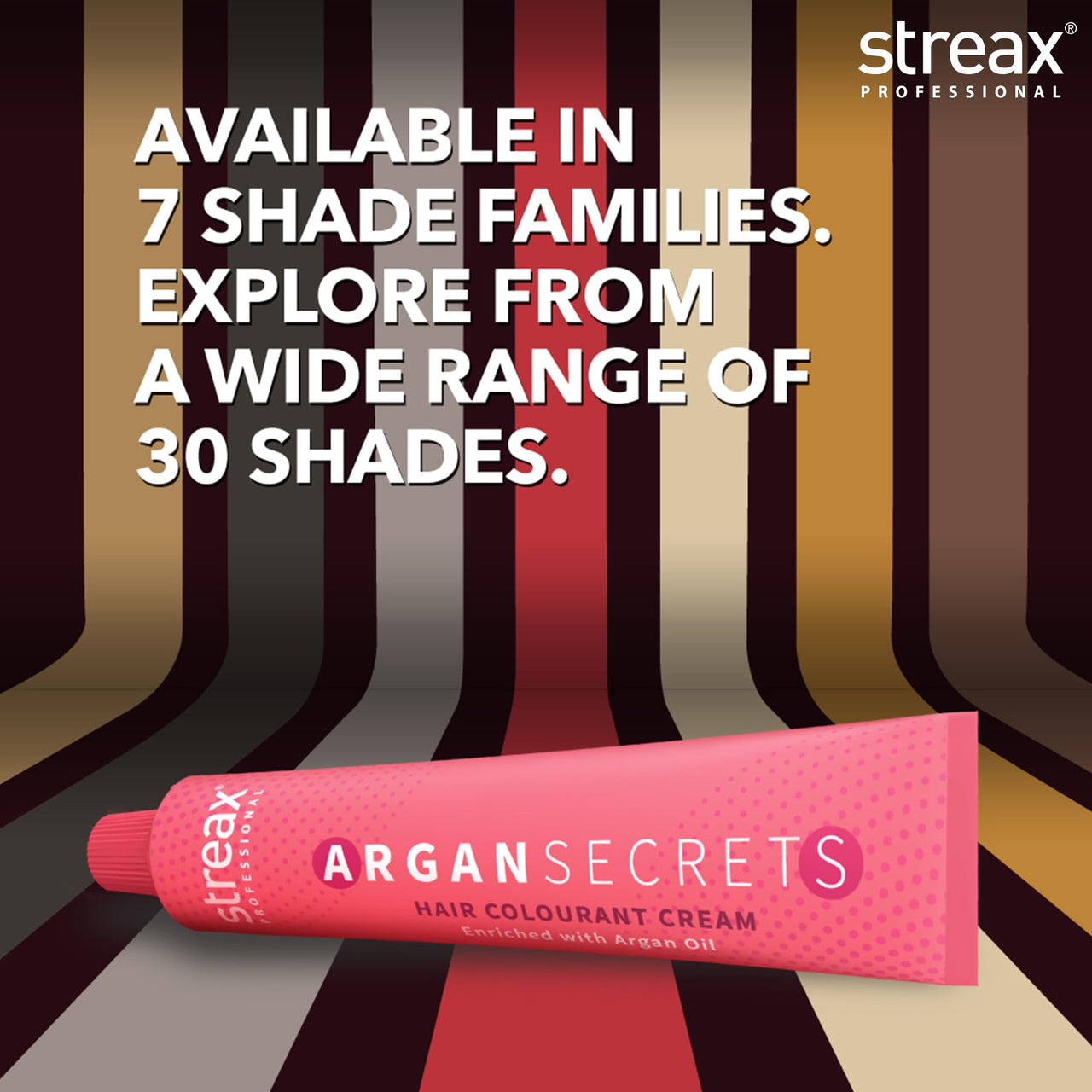 Streax Professional Argan Secrets Permanent Hair Colourant Cream - Golden Blonde 7.3 (Enriched with Argan Oil) For All hair types ; 90 gm