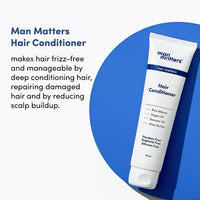 Man Matters Daily Use Anti-Dandruff Kit | Dandruff Removal Lotion, Daily Use Anti-Dandruff Shampoo & Conditioner (350ml) | Targets Dandruff & Relieves Scalp Irritation