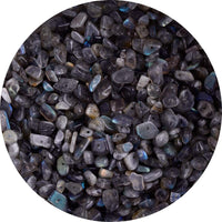 Natural Chip Stone Beads 5-8mm Spectrolite About 400 Pieces Irregular Gemstones Healing Crystal Loose Rocks Bead Hole Drilled DIY for Bracelet Jewelry Making Crafting (5-8mm, Spectrolite)