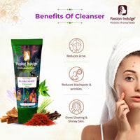 Passion Indulge Kumkumadi Kit-Kumkumadi Natural Handmade Bath Bar, Kumkumadi face Cleanser & Kumkumadi Facial oil