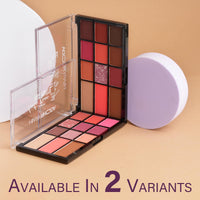 Hilary Rhoda Let’s Face It Face Palette | Highlighter & Blush | Contour | 9 Eyeshadows | Super-Fine Particles | No Fallout | Matte & Shimmer Finish -23.4g (Sun Downer |Shade 02)
