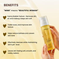 Mirabelle Korea Snail Miin Pure Bubble Cleanser 150ml | Korean Face Wash with Snail Mucin| Hydrating & Repairing | Gentle Foam Cleanser for All Skin Types | Suitable for Men & Women