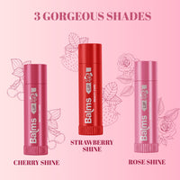 Lakyou Beauty Cherry Shine Lip Balm | 12 HR Moisturizing & Repair | 99% Natural | Hydrating & Nourishing Lip Care | 3g