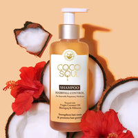 Coco Soul Hair Fall Control Shampoo with Ayurvedic Medicine | 100% Cold Pressed Virgin Coconut | Bhringraj & Hibiscus | Sulphate & Paraben Free | From Makers of Parachute Advansed | 200 ml