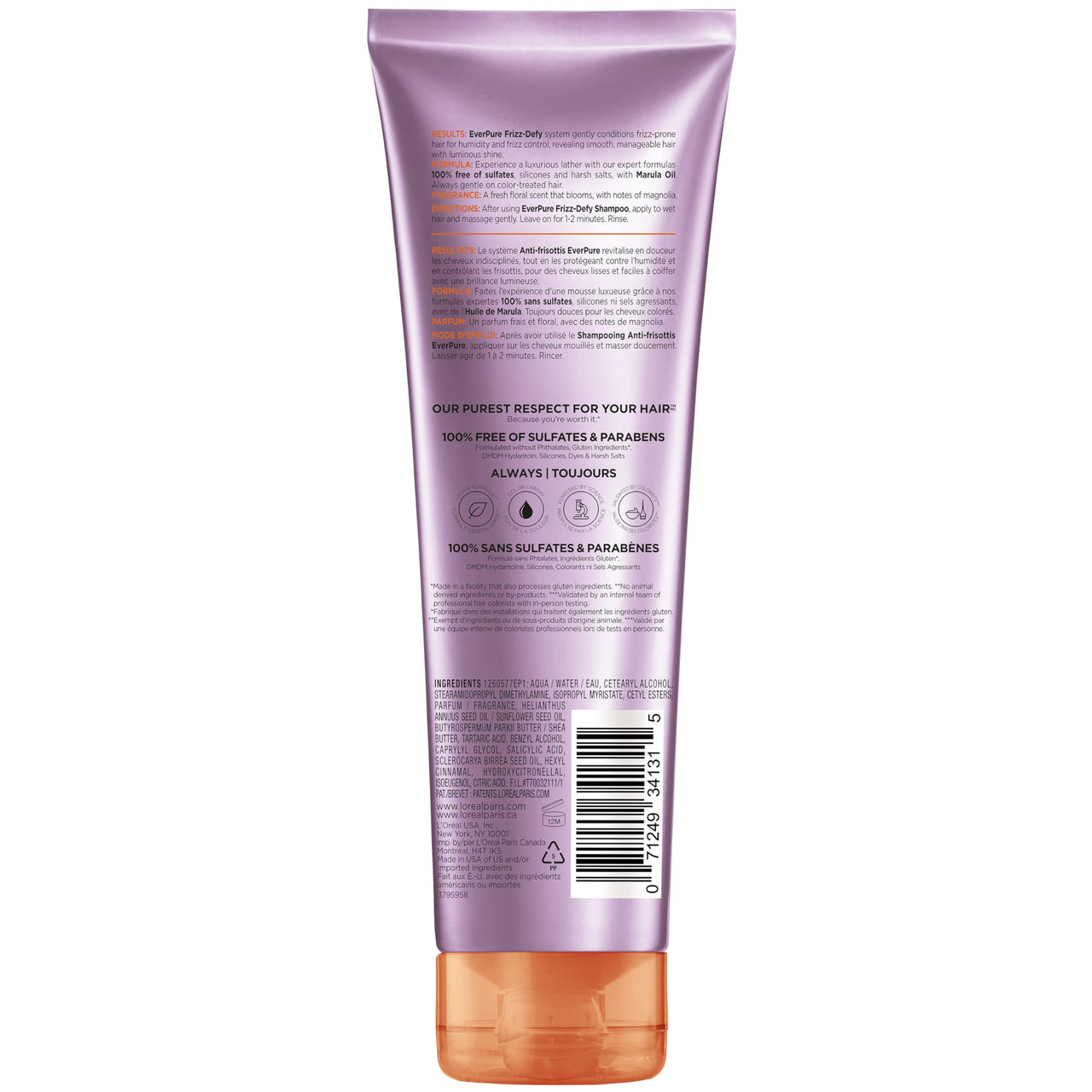 L'Oréal Paris Everpure Sulfate Free Frizz Defy Conditioner, 250Ml