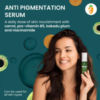 Karrot Natural Skincare Vitamin C Face Serum, 18% Concentration, Reduces Dark Spots, Improves Tone, Boosts Brightness, Contains Niacinamide, Green Tea, For Men and Women, All Skin Types, 30ml