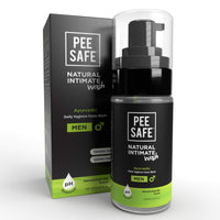 PEESAFE Natural Intimate Wash For Men With Ayurveda Extracts 100 Ml & Peesafe Natural Intimate Wipes 10 Count (Pack Of 4)