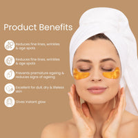 Glamveda Pure Glow Gold Peel Off Mask | Reduces fine lines, wrinkles | Remove Blackhead & pore care | For Women | No Paraben, SLS | 100gm