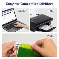 Avery Dividers for 3 Ring Binders, 8-Tab Binder Dividers, 11