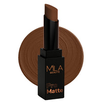 Mila Beauté Pro Matte Lipstick | Highly Pigmented & Long lasting | Semi Matte Finish | Light Weight Lipstick | Single Swipe Application | Luxurious Lip Color | Shade - (Mumtaj, 4.2g)