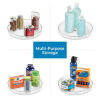 iDesign Recycled Plastic Lazy Susan Turntable Organizer Pantry, Bathroom, General Storage and More, The Linus Collection, 9
