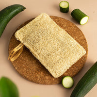 Nat Habit - Back To Natural Secrets Everyday Nat Habit Natural Sun Dried Bath Loofah | Body Sponge & Scrubber for Men & Women | Organic Luffa for Bath Shower Skin Exfoliation (Pack of 2)