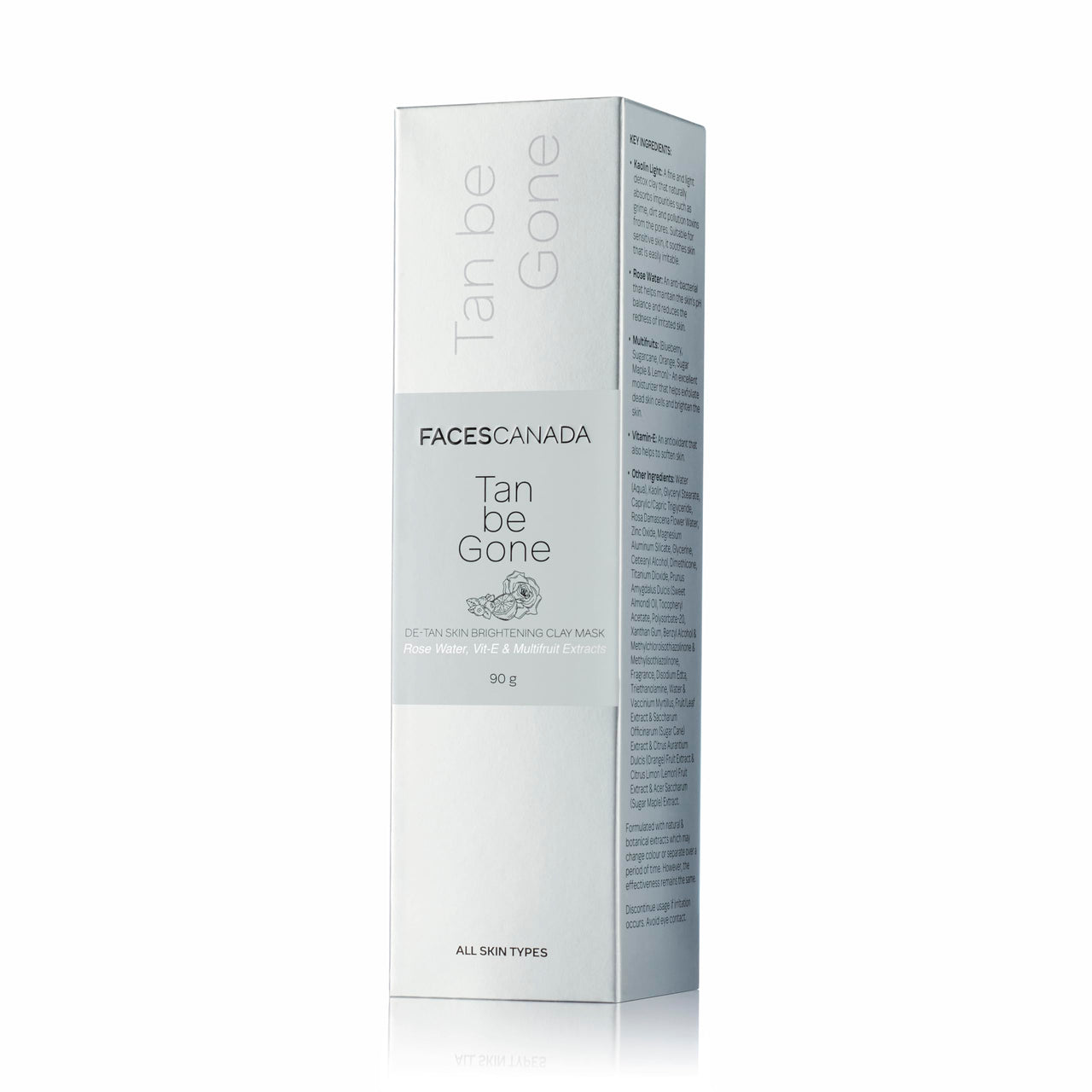 Faces Canada Tan Be Gone De Tan Skin Brightening Clay Mask 90g
