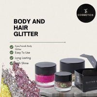 gel glitter eyeshadow Hair Gel Glitters Body Glitter Holographic Chunky Glitter Gel (Pretty Pink)