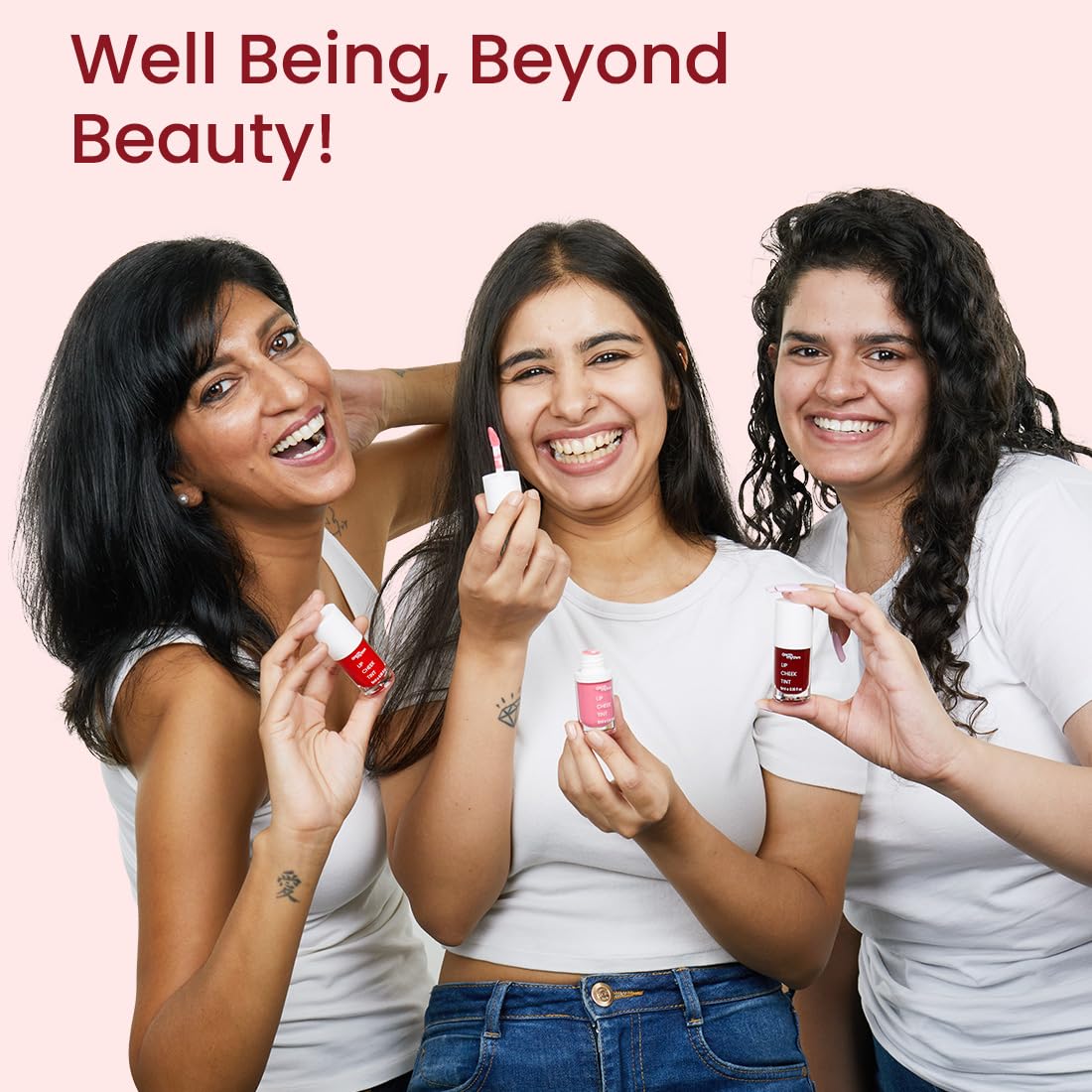 Earth Rhythm Lip and Cheek Tint - Brandy, with Goodness of Pomegranate & Grape Seed Extract, Nourishes & Hydrates Dry Chapped Lips, Blush & Eyeshadow for Women – 5ml