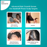 Pilgrim 3% Redensyl & 4% Anagain ADVANCED HAIR GROWTH SERUM (30 ml) For Dandruff-Prone Scalp | Controls Dandruffs, Hair Fall, Stimulates Hair Growth, Increase Hair Density | For All Men & Women