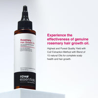 Raw Essentials Rosemary Hair Oil 120ml, Highest Grade Natural Rosemary Oil for Hair Growth, Nourishes and Strengthen Hair & Scalp, Boost Volume, Shine & Thickness.