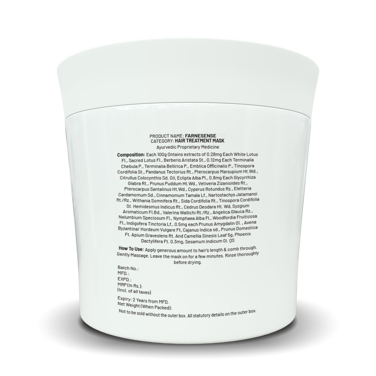 Gypsy Syrup - Matcha and Dates Farnesense | Hair Treatment Mask | 300g