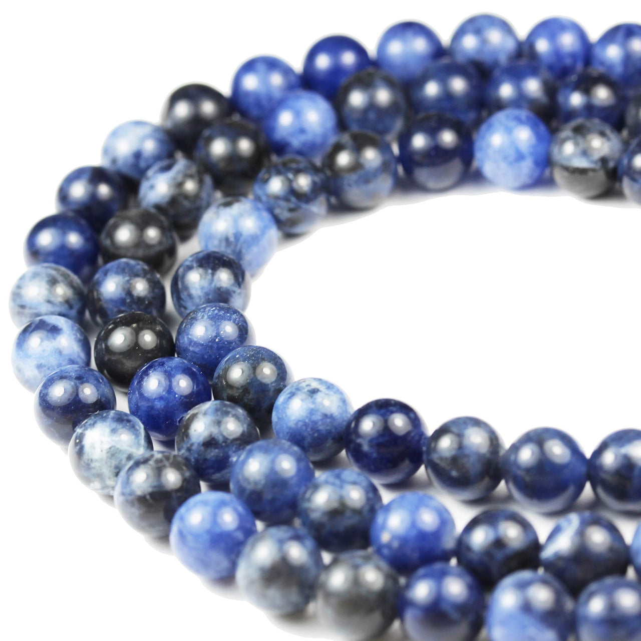 Crystal beadss for Making Jewellery Energy Healing Crystals Jewelry Chakra Crystal Jewerly Beading Supplies Sodalite 10mm 15.5inch About 36-40 Beads