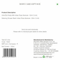Forest Essentials Indian Rose Absolute Gift Box | Body Care Gift Set with Premium Body Wash & Body Lotion | 2 Piece Gift Set