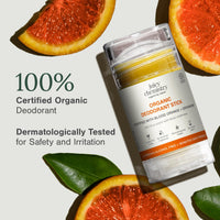 Juicy Chemistry Organic Deodorant Stick, 40g | Underarm Roll On Deo for Women & Men | Brightening Deo & Body Perfume | Reduces Pigmentation | Long-Lasting Citrus Fragrance | Safe for Sensitive Skin